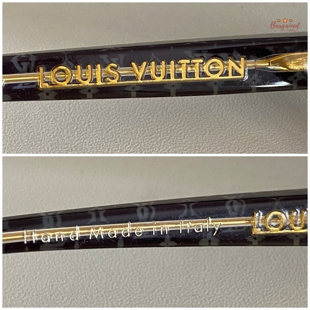 Authentic LOUIS VUITTON Black Rims Brown Lenses Gradient Tint Sunglasses ZO111W - Picture 8 of 12